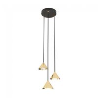 lampara colgante lout ii oro 3 luces