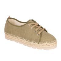 alpargata cordones verde
