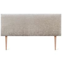 dhome cabecero de lana natural 145x115cm con patas camas 140135 - beige
