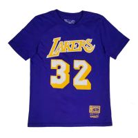 camiseta magic johnson nn lakers mitchell and ness junior morada