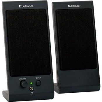 Altavoces Defender 2.0 Alámbricos 4 W con alimentación USB y salida auriculares