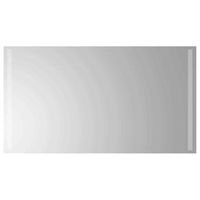 espejo de bano led transparente 90 x 50 cm vidrio templado vidaxl