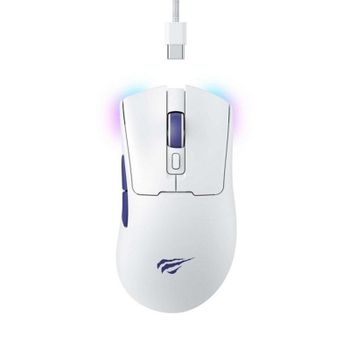 Ratón Havit 6950676229837 Inalámbrico/Batería 10000 DPI Blanco 7 Botones RGB