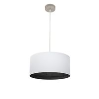 fabrilamp colgante tatiana 1xe27 niquelblanco-madnegra regx40x40 cm