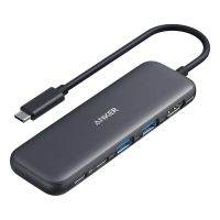 hub anker 5 puertos 5000 mbits modelo 332 con hdmi 4k y usb power delivery 100w