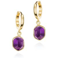 jorge revilla pendientes pendiente de aro hexagonal geo para mujer