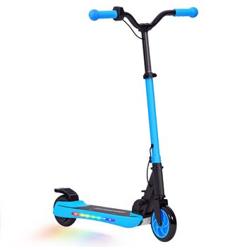 SPORTNOW Patinete Eléctrico Plegable de +6 Años Motor 120 W Autonomía 6 KM MAX 10 KM/H Ruedas de 5