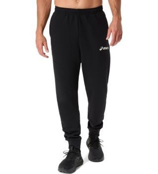 Asics para hombre. 2031F329 Pantalón Logo Fleece negro (XL), Casual, Algodón