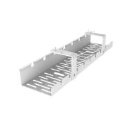 organizador de cables activejet cmp502 metalico blanco para escritorio 500 mm