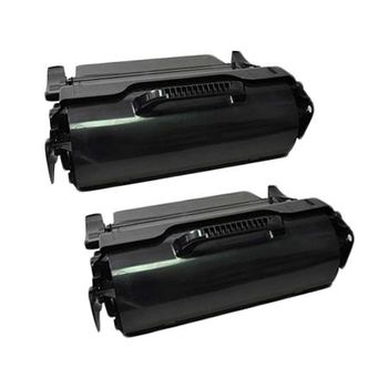 Compatible Multipack Lexmark T654dtn Printer Toner Cartridges (2 Pack) -0T650A21E