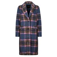 desigual abrigo checkered para mujer