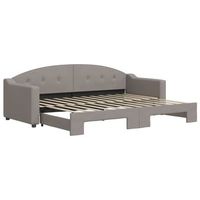 sofa cama  cama para adulto  sofa convertible nido tela gris taupe 80x200 cm