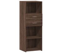vidaxl aparador alto madera de ingenieria marron roble 45x425x124 cm