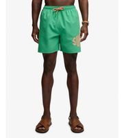 superdry para hombre m3010265a banador con logo estampado verde s beachwear poliester reciclado