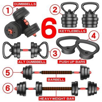 Mancuernas Ajustables 30kg + Kettlebells
