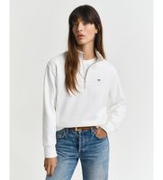 gant para mujer 4200561 sudadera shield con media cremallera beige xs casual algodon