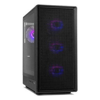 Torre Nox Infinity IOTA Semitorre Mesh ARGB Negro 4x120 mm Vidrio Templado ATX