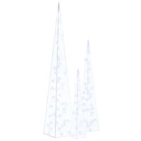 cono de luz led decorativo acrilico azul 6090120 cm vidaxl