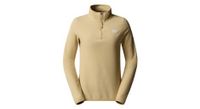 forro polar para mujer the north face 100 glacier 1 4 zip beige