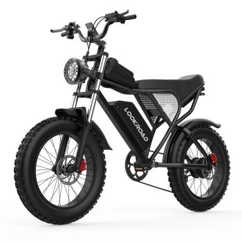 LOOKROAD L20 Bicicleta eléctrica, batería 48V 20Ah, motor 1500W, velocidad máxima recomendada 25 km/h, sensor de velocid