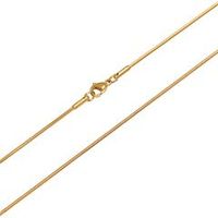 cadena de serpiente de alta calidad de acero inoxidable chapado en oro