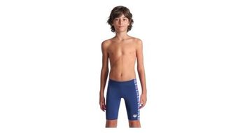 Chicos arena racing stripe jammer azul multicolor