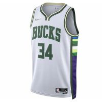 camiseta giannis antetokounmpo bucks swingman nike city edition