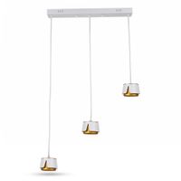regleta domenica 3 x gx53 blancooro 27w 4000k 2400lm bombillas incluidas 100x56x10cm