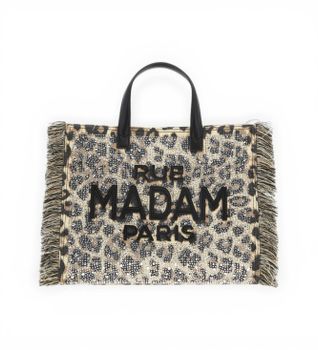 RUE MADAM PARIS para mujer. 1528 Bolso Casablanca Tote animalprint (OSFA), Casual, Animal print, Poliuretano