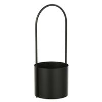 macetero de metal negro 185 x 185 x 48 cm