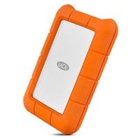 lacie rugged - disco duro externo 25 usb tipo c 30 2tb hdd naranja y plata