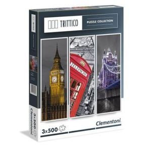 Clementoni Puzzle 3x500 Londres Triptico