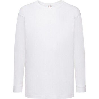 Fruit Of The Loom Camiseta manga larga Valueweight para niño