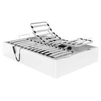 canape abatible articulado con motor ankara altura 34 cm - blanco - 160x182 cm 2 de 80x182