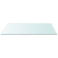 superficie de mesa  tablero escritorio vidrio templado transparente 50x100 cm