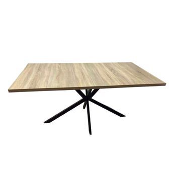 Mesa Extensible Para 8 Personas Con Efecto Madera De 200 Cm Inga