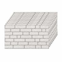 set de 10 paneles decorativos efecto ladrillo nordico 100x50cm