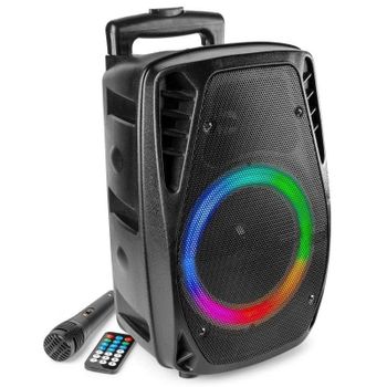 Altavoces Fenton Portátil Bluetooth 300W con micrófono y LED multicolor