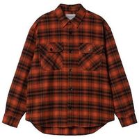 carhartt camisa manga larga chemise krenz en flanelle de coton para hombre