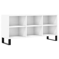 mueble de tv madera de ingenieria blanco 1035x30x50 cm vidaxl