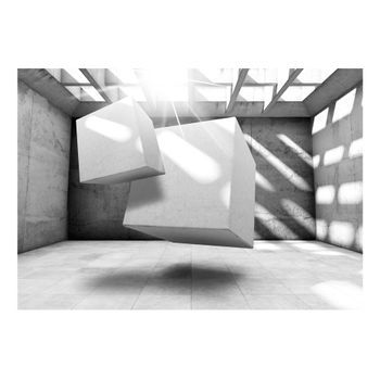 Papel Pintado 3d - Baile De Los Cuadrados (250x175 Cm)