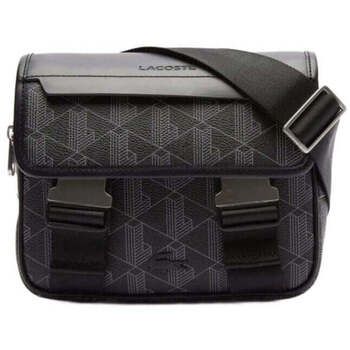 Lacoste Bandolera Bolso tipo satchel The Blend Negro Shiitake para hombre