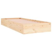 estructura cama individual sin colchon madera maciza 75x190 cm vidaxl