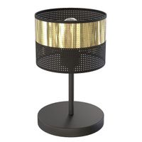 lampara de mesa velto negroororo