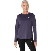 asics core  camiseta de running mujeres - azul-gris