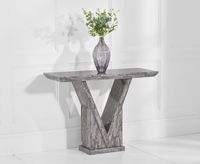 mocha grey marble console table