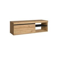 mueble de tv naturale roblenegro mediano nordico 120x40x41cm
