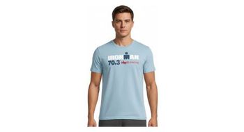 Camiseta de manga corta azul cielo ironman 70 3 elsinore para hombre