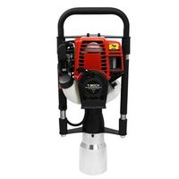 clavador de postes t-mech de 4-tiempos y accesorio 120mm