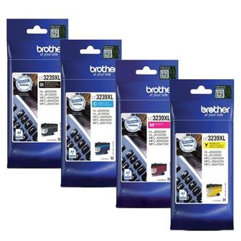 Original Multipack Brother MFC-J5945DW Printer Ink Cartridges (4 Pack) -LC3239XLBK